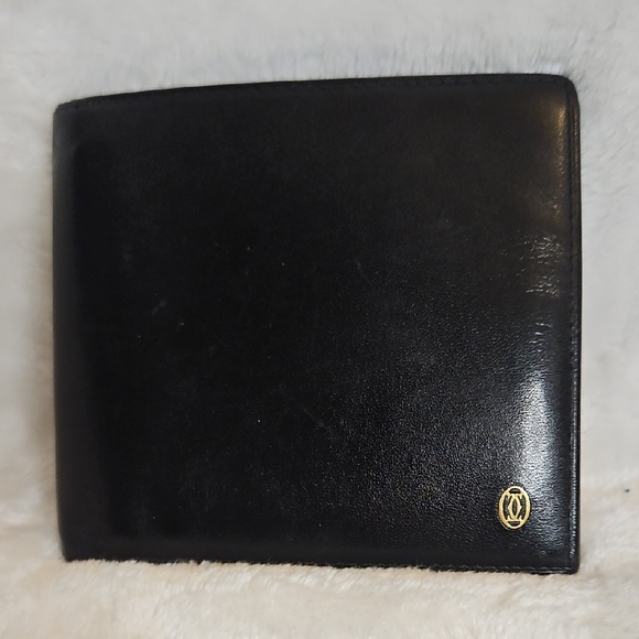 Cartier Pasha de Cartier Black Leather Bifold Wallet